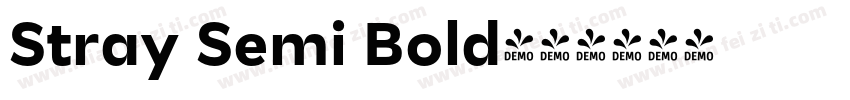 Stray Semi Bold字体转换